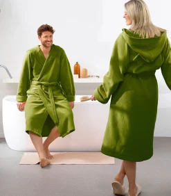 Mood!t Badjas Reese, Cactus groen - S - Unisex - Katoen/Polyester green Online