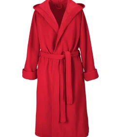 Mood!t Badjas Reese, Donker Rood - M - Unisex - Katoen/Polyester red Best