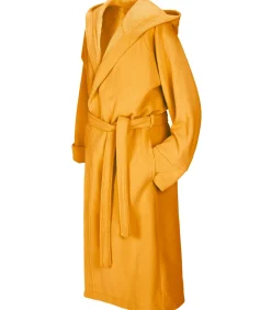 Mood!t Badjas Reese, Sunshine geel - M - Unisex - Katoen/Polyester yellow New