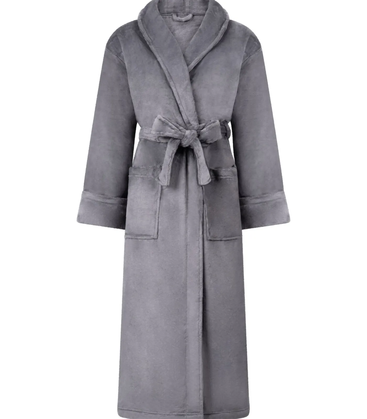 Hunkemöller Badjas van zachte fleece gray Online