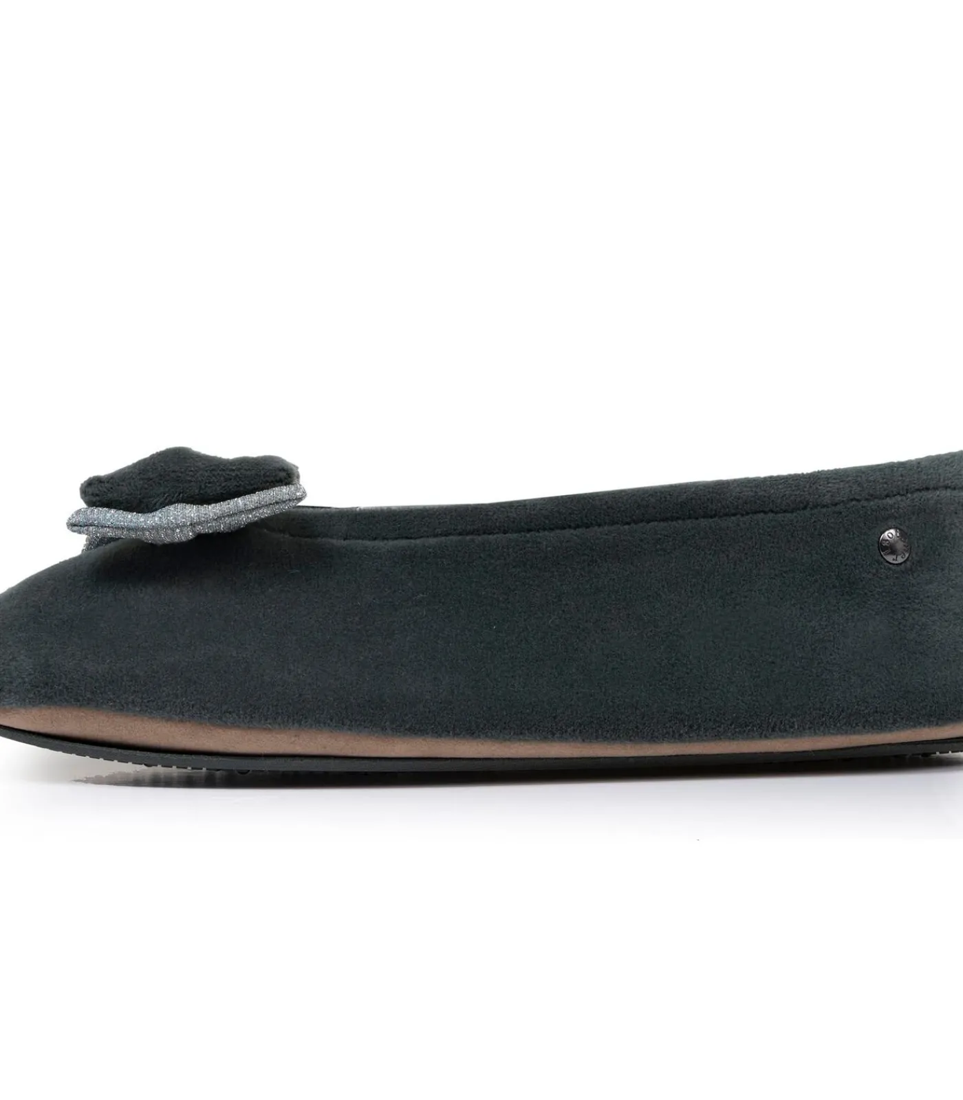 ISOTONER Balletpantoffels dames met dubbele strik Sage lightGreen Sale