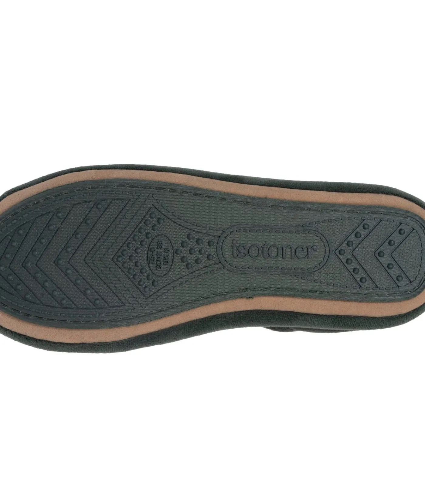 ISOTONER Balletpantoffels dames met dubbele strik Sage lightGreen Sale
