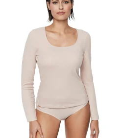 SELMARK BASICOS thermische top met lange mouwen beige Clearance