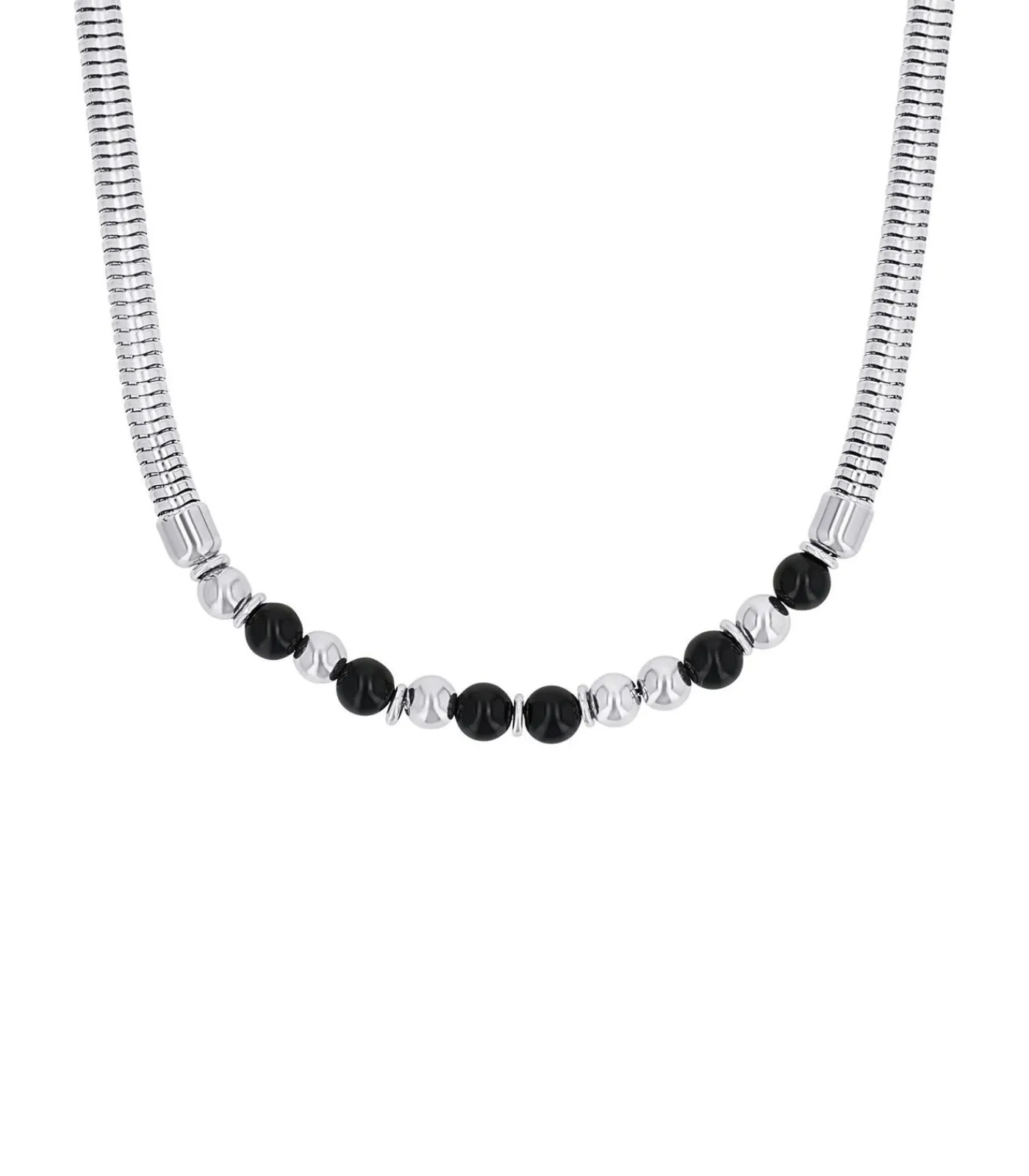 s.Oliver Beadkette voor dames, roestvrij staal, agaat silver Sale