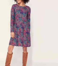 La Fiancée Bedrukte jurk Ecovero OKI violet Discount