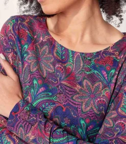 La Fiancée Bedrukte jurk Ecovero OKI violet Discount