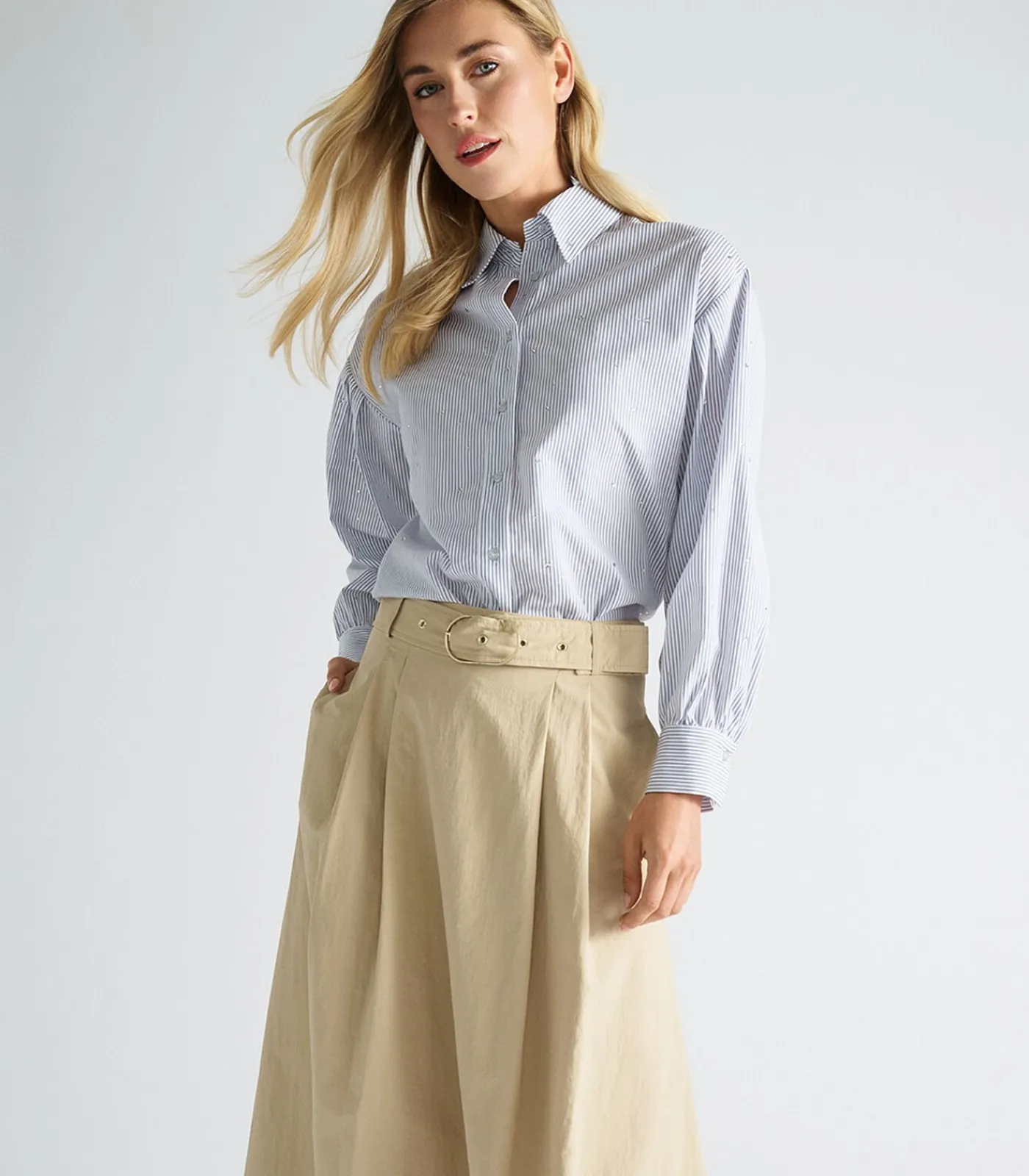 Marie Méro rok in A-lijn beige Best