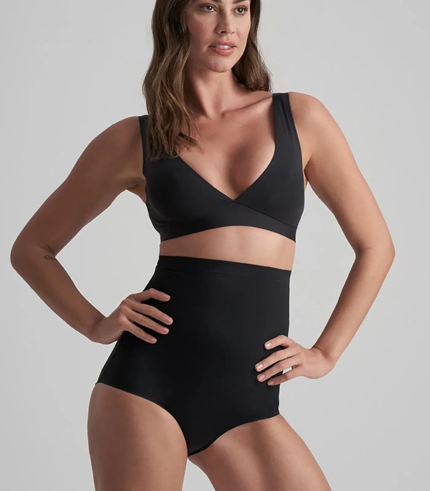 Bye Bra Bh Top Deep Plunge black Clearance