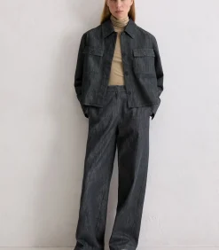 Marc O'Polo Binnenjas boxy vorm blue Online
