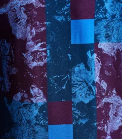 La Fée Maraboutée Blauwe en pruimkleurige T-shirt met lange mouwen en print violet Hot