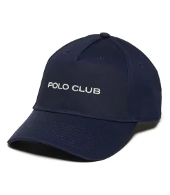 Polo Club Blauwe pet in baseballstijl met geborduurd logo navyBlue Hot