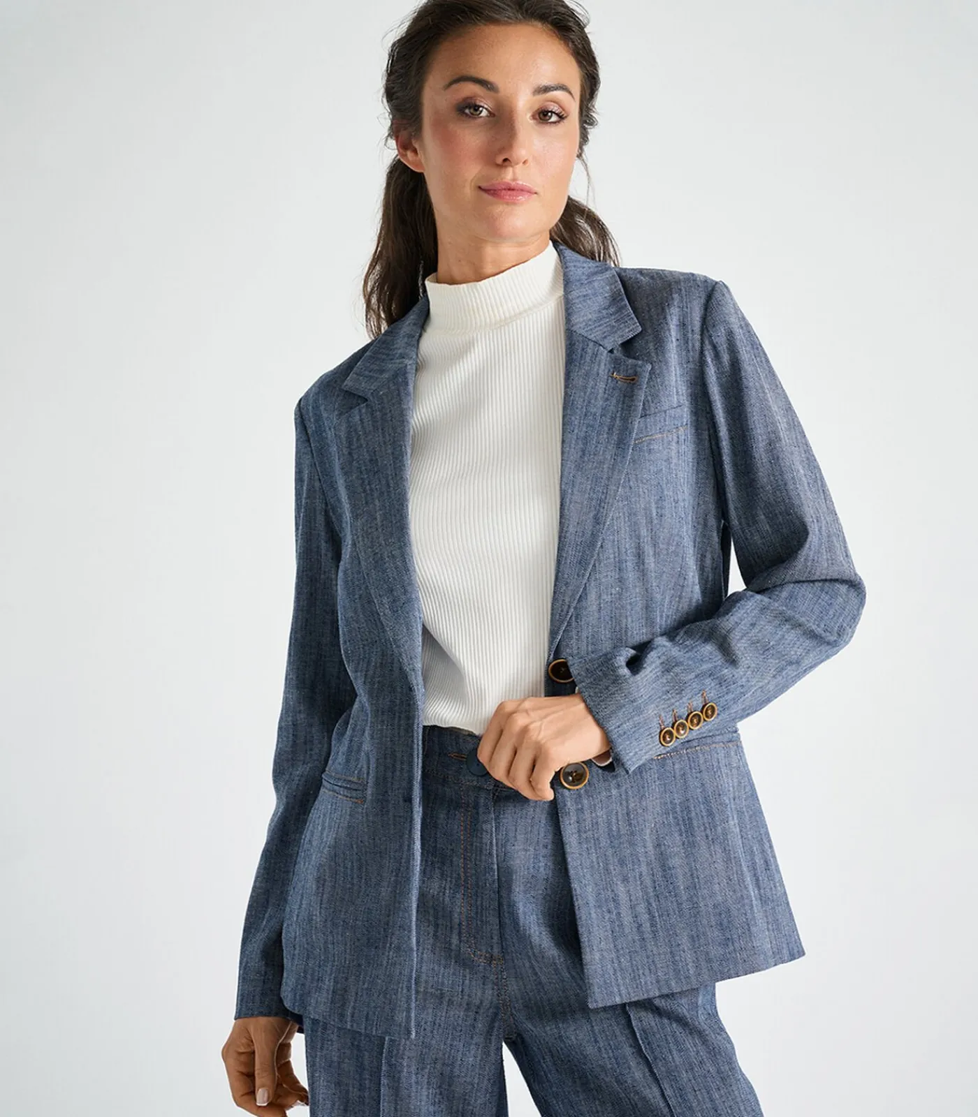 Marie Méro Blazer in jeansstof blue Best