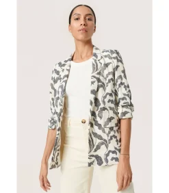 Soaked in Luxury Blazer met print voor dames Shirley beige Hot