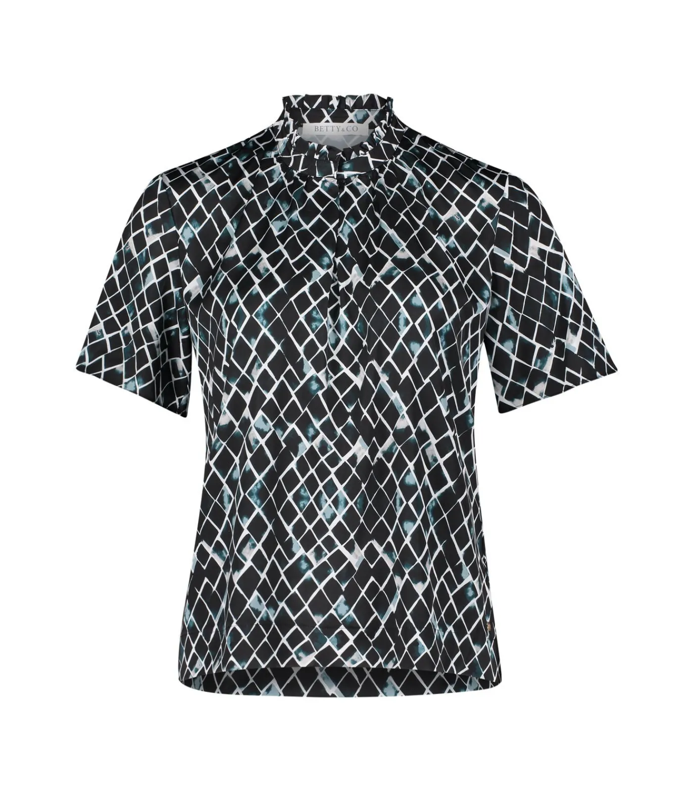 Betty & Co Blouse in shirtstijl petrolBlue Discount