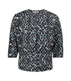Betty & Co Blouse in shirtstijl petrolBlue Sale