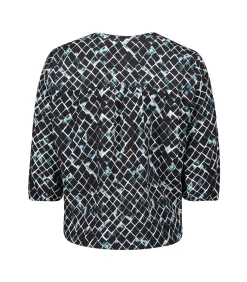 Betty & Co Blouse in shirtstijl petrolBlue Sale