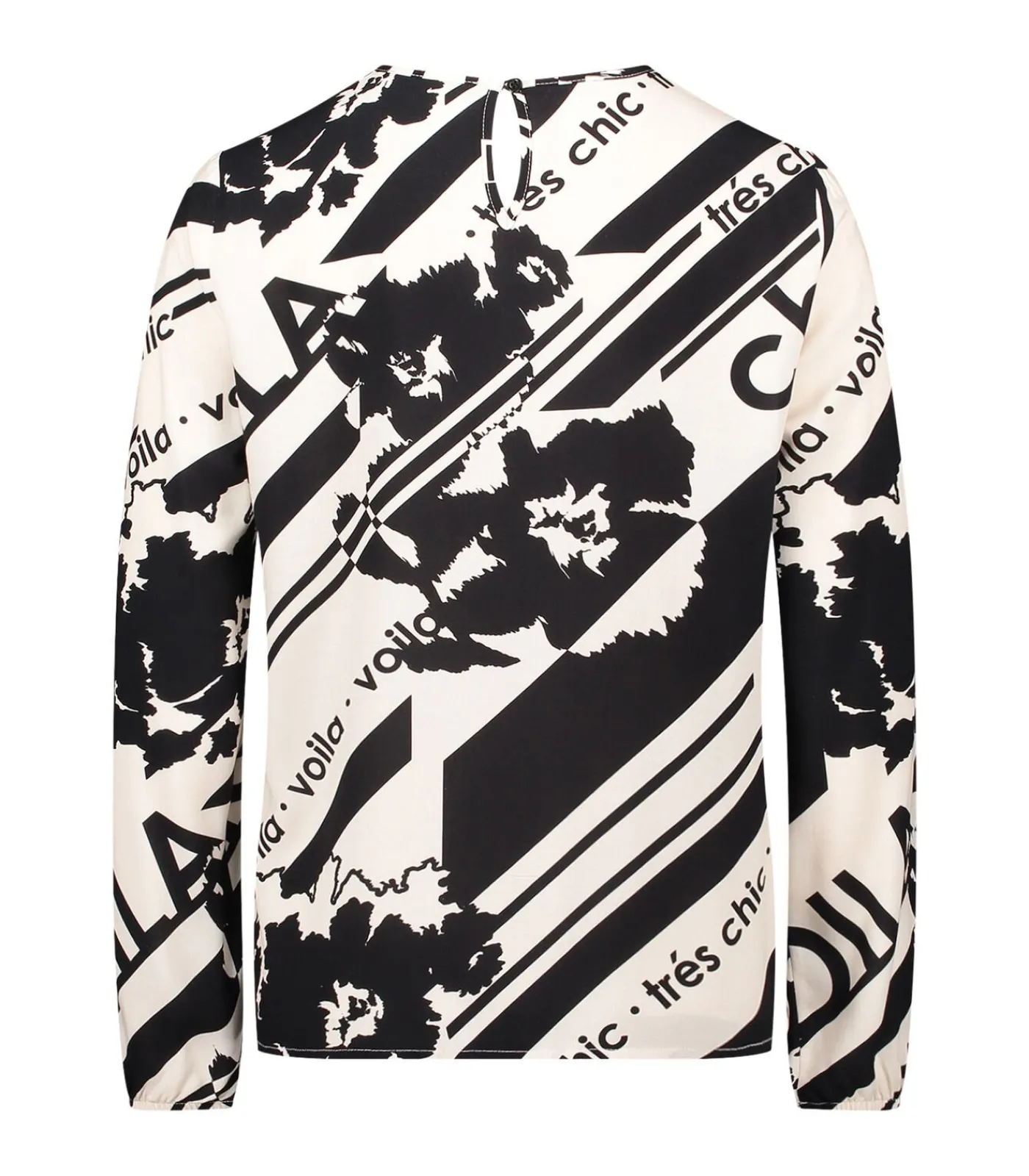Betty Barclay Blouse in shirtstijl white/black