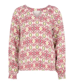 Cartoon Blouse in shirtstijl multicolor Sale