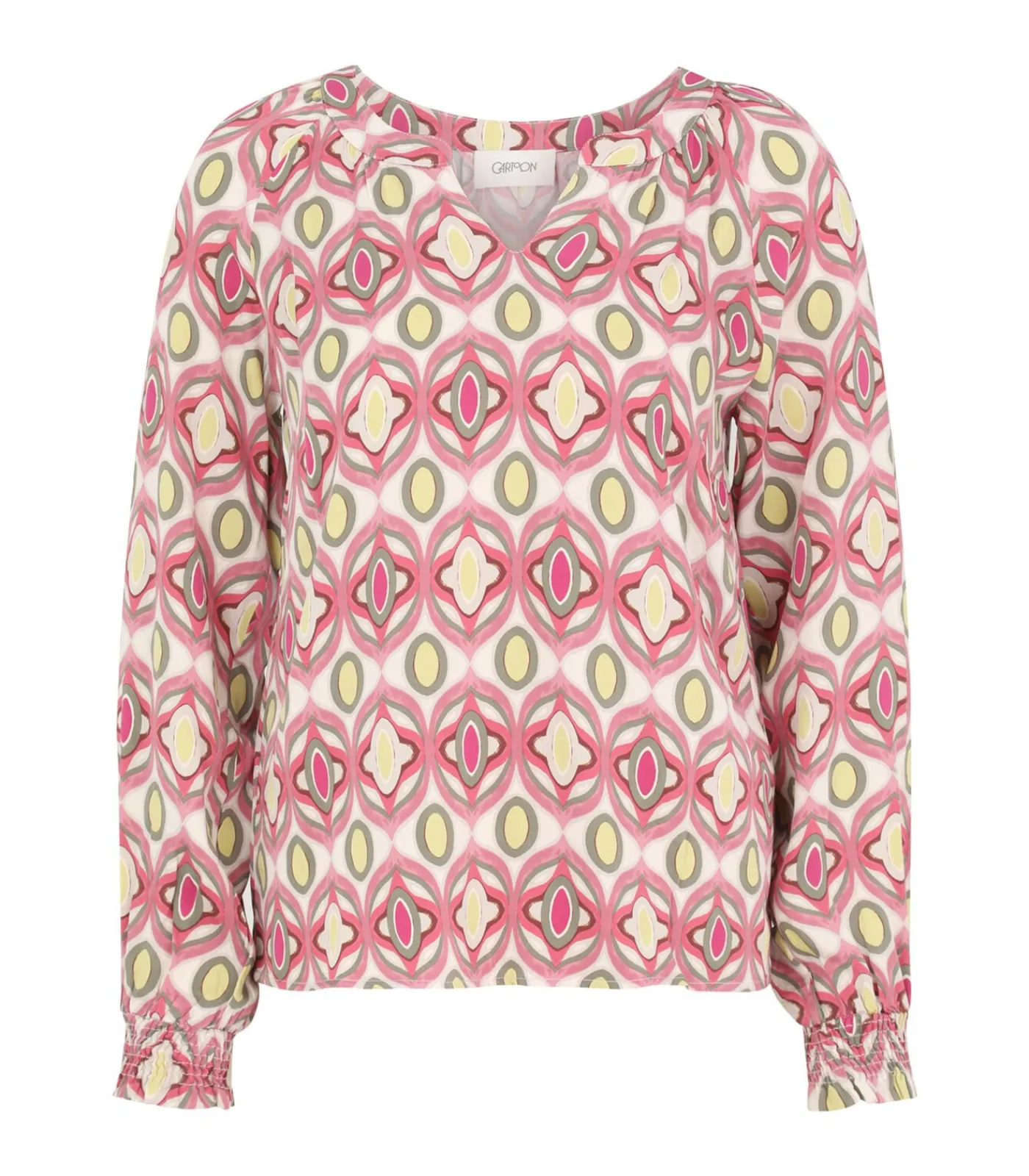 Cartoon Blouse in shirtstijl multicolor Sale