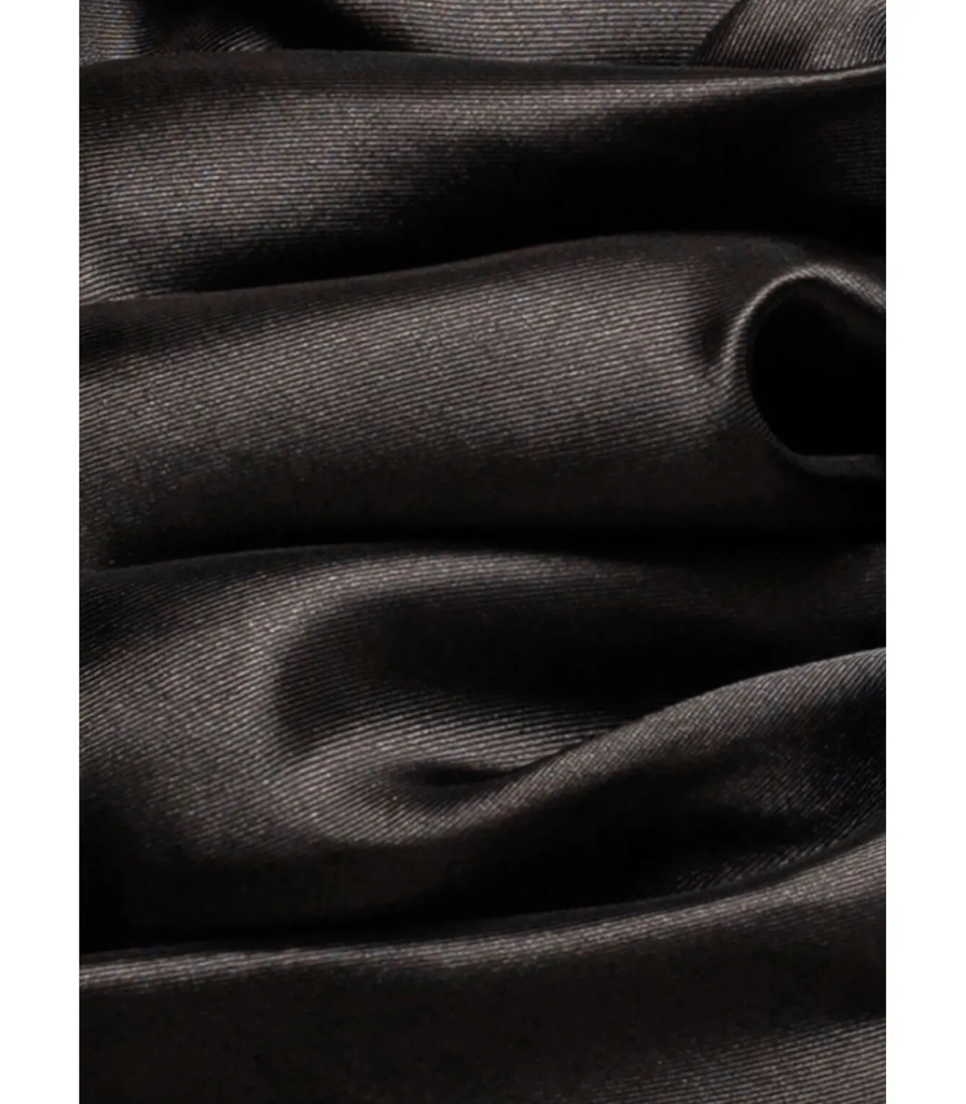 Goddiva Blouse Met Korte Mouwen “One Shoulder Puffed Satin Sleeve Asymmetric Scuba Top” black New