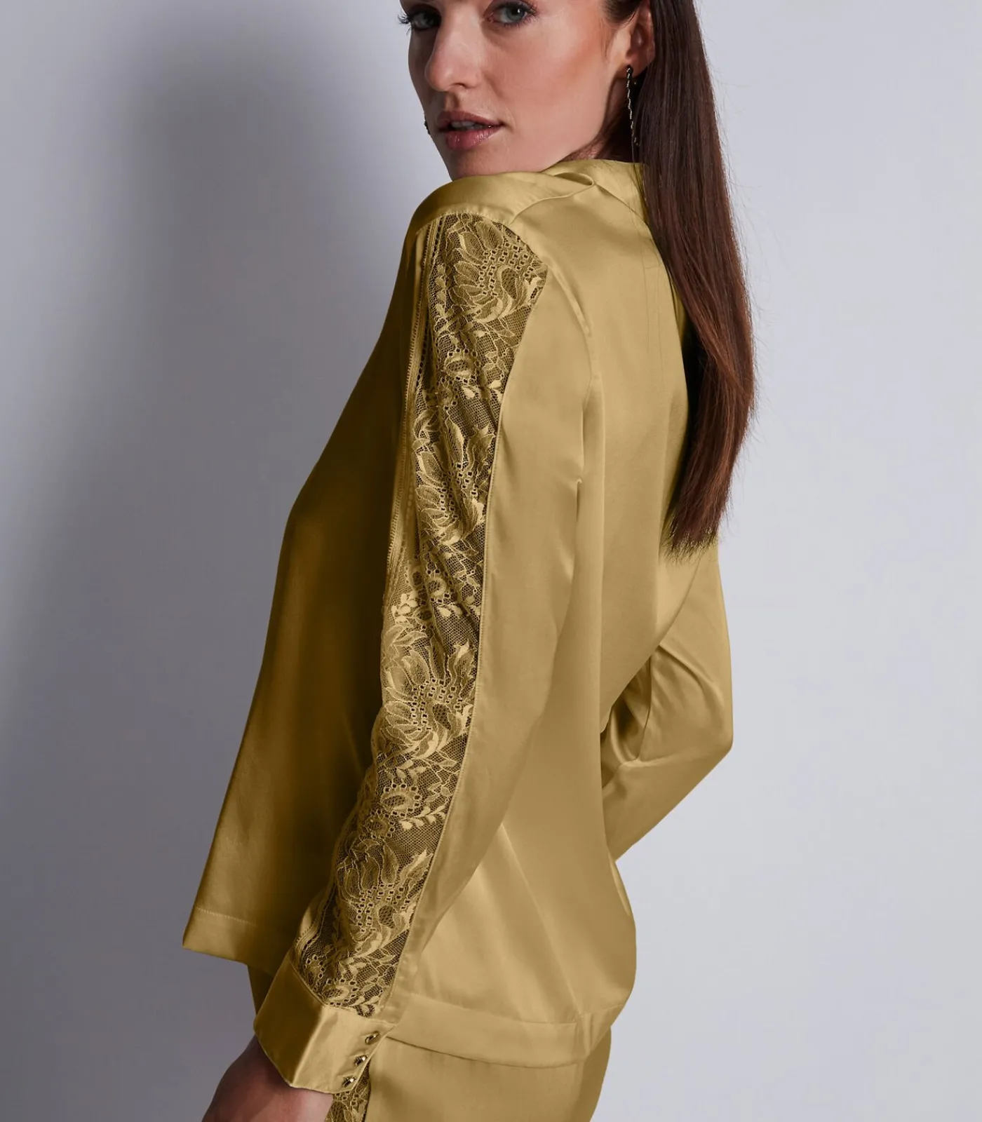 Aubade Blouse Midnight Whisper gold New