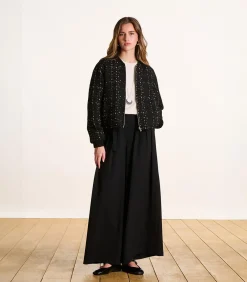 La Fée Maraboutée Bomberjack in jacquard fantasie zwart black Best
