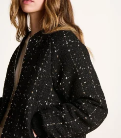 La Fée Maraboutée Bomberjack in jacquard fantasie zwart black Best