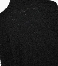 Koton Bordeaux Blouse Lange Mouwen Dikke Kraag Kant black Online