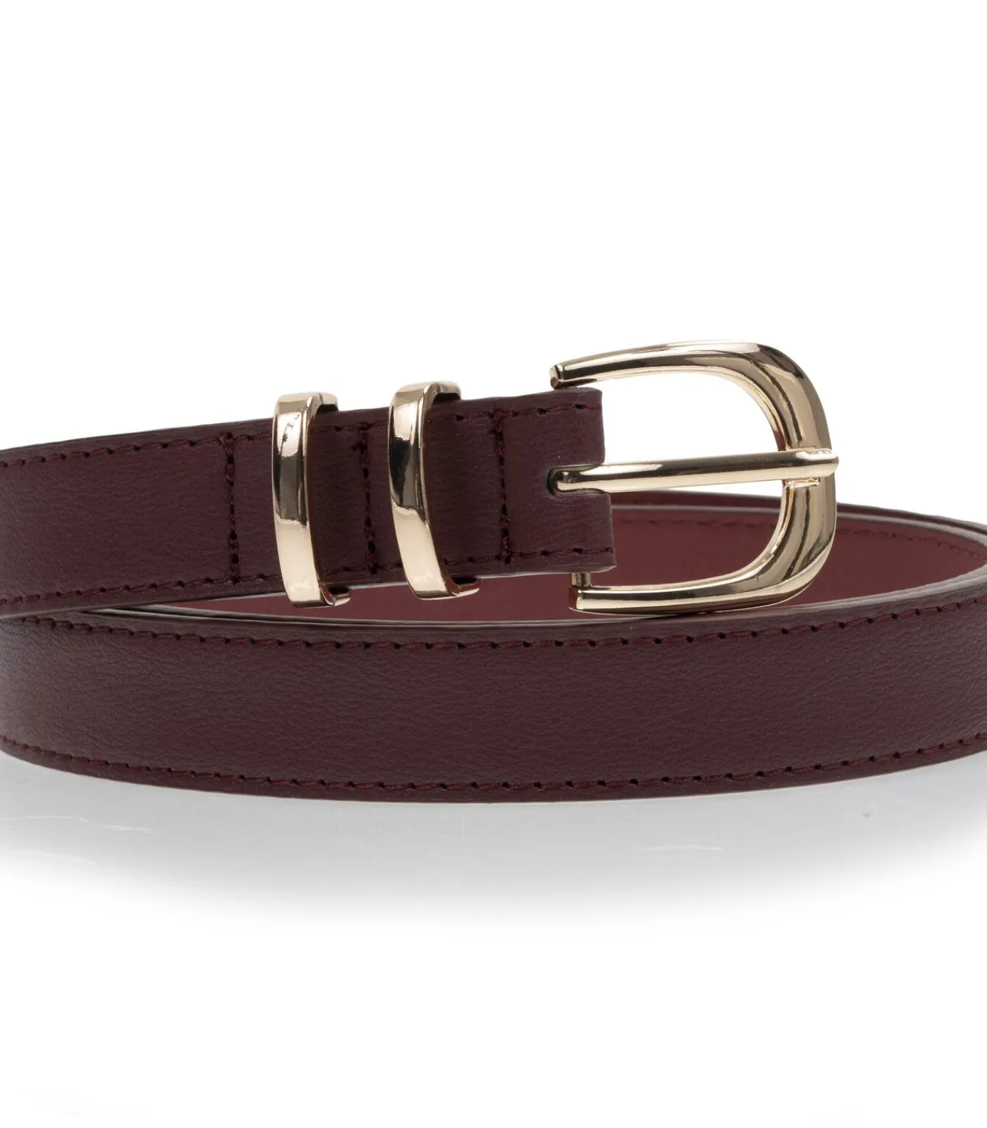 ISOTONER leren damesriem bordeaux Discount