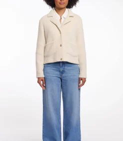 Rino&Pelle Boxy jas met reverskraag Berken 44 ivory New