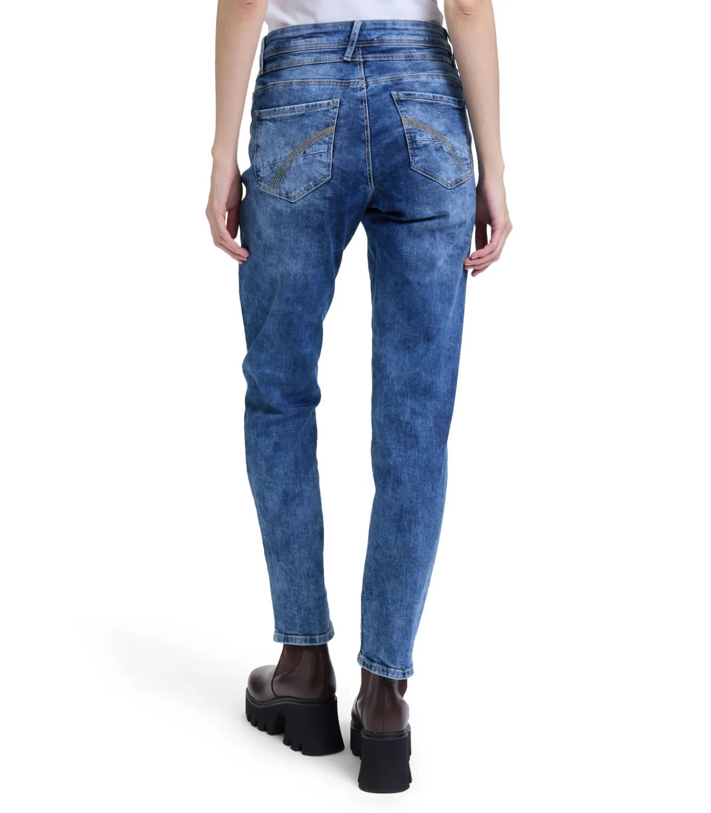 Cartoon Boyfriend broek blue Outlet