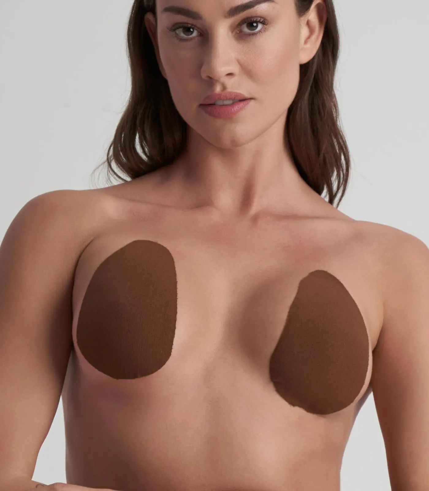 Bye Bra Breast Lift Pads + Satijnen Tepelbedekkers brown Best