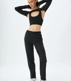 Koton Brede pijpen Recht Sweat Bottoms black Outlet