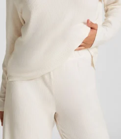 Hunkemöller Broek Brushed Jersey white Outlet