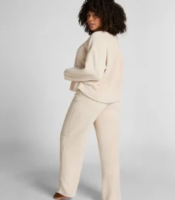 Hunkemöller Broek Fluffy Fleece beige Best