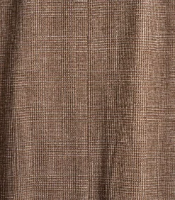 La Fée Maraboutée Bruin geruit jasje met riem brown Best