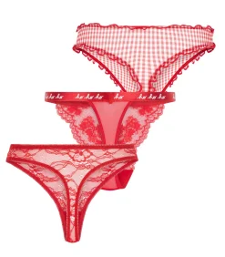 Hunkemöller Cadeauset string kerst red New