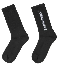 HINNOMINATE Calze Con Intarsio In Verticale black Discount