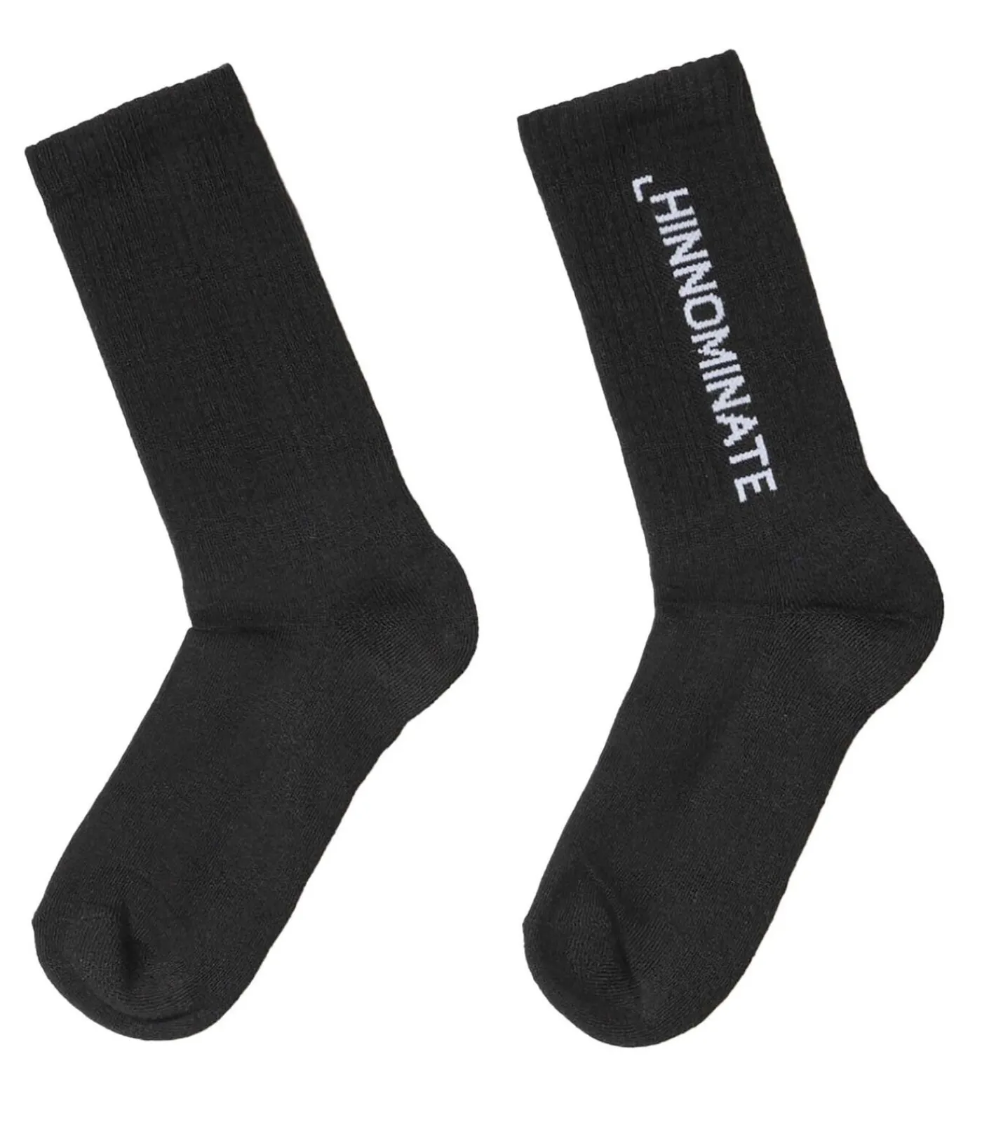 HINNOMINATE Calze Con Intarsio In Verticale black Discount