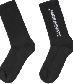 HINNOMINATE Calze Con Intarsio In Verticale black Discount
