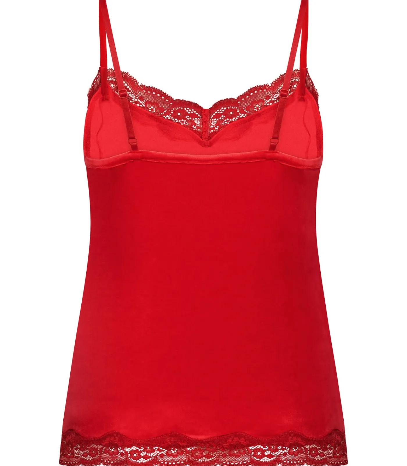 Hunkemöller Cami top Velours Lace red Discount