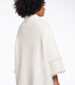 Rino&Pelle Cape met franjes Sneeuwwit XXL white Sale