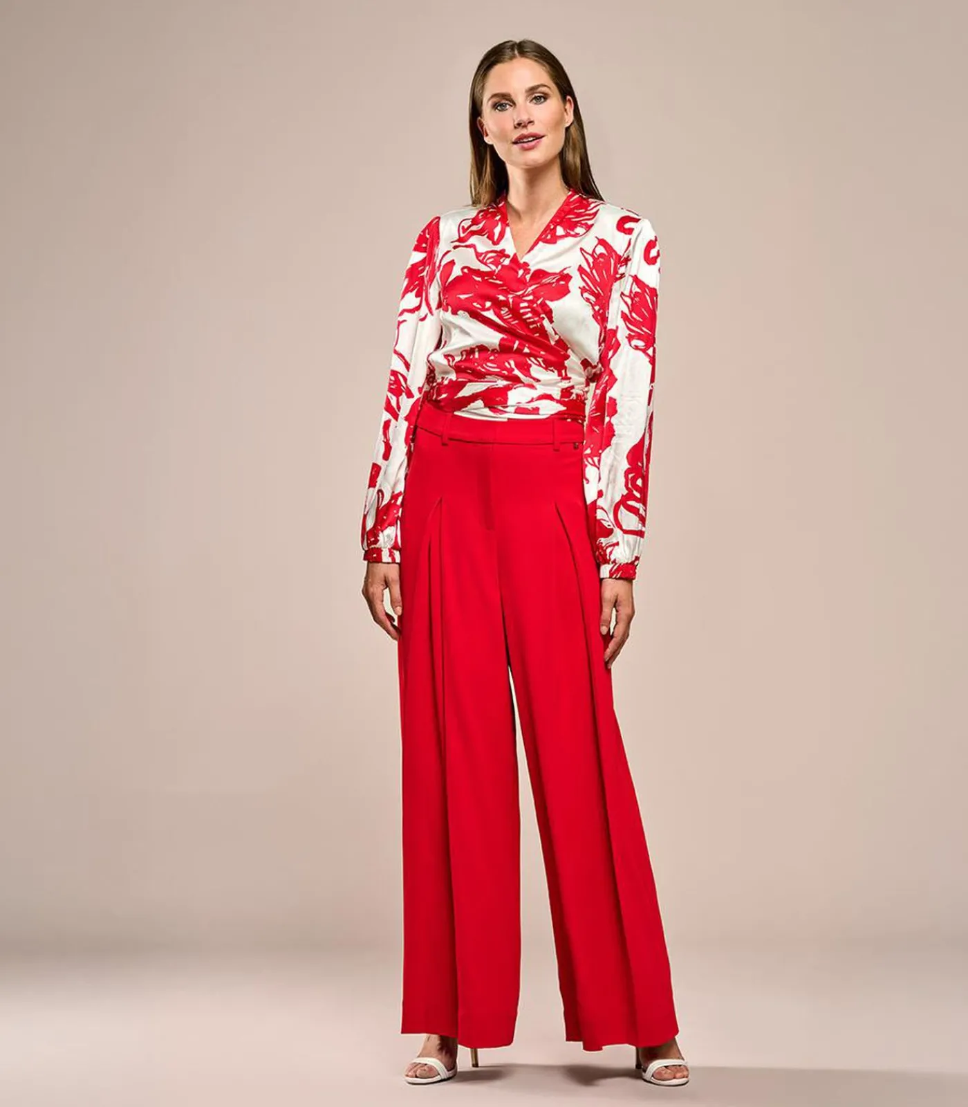 Mart Visser Carly Print Blouse Rood / Wit red/white Outlet
