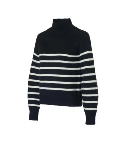 Mart Visser Caroline Tensen Danville Streep Trui Zwart / Wit black/white Discount