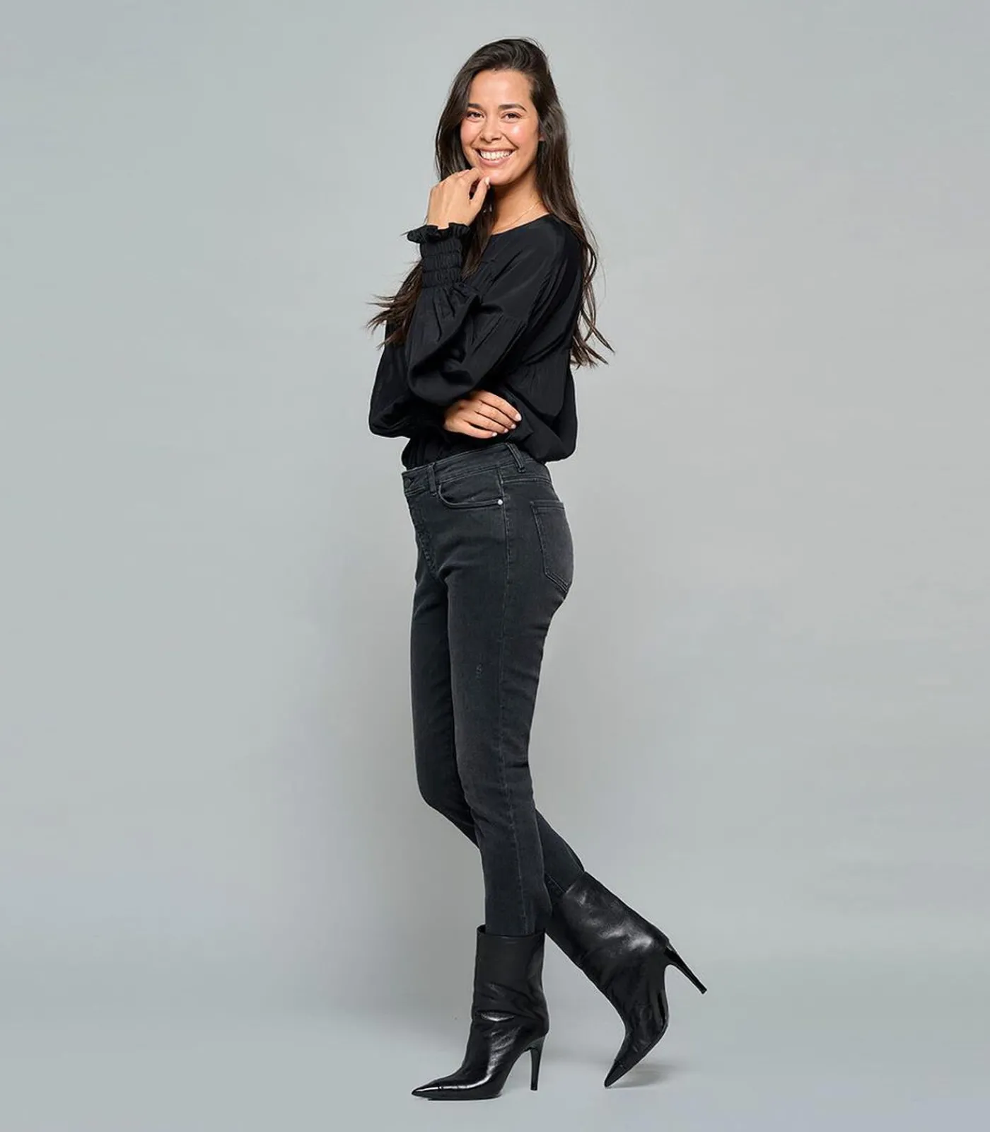 Mart Visser Caroline Tensen Utah Denim Broek Denim Zwart black Outlet