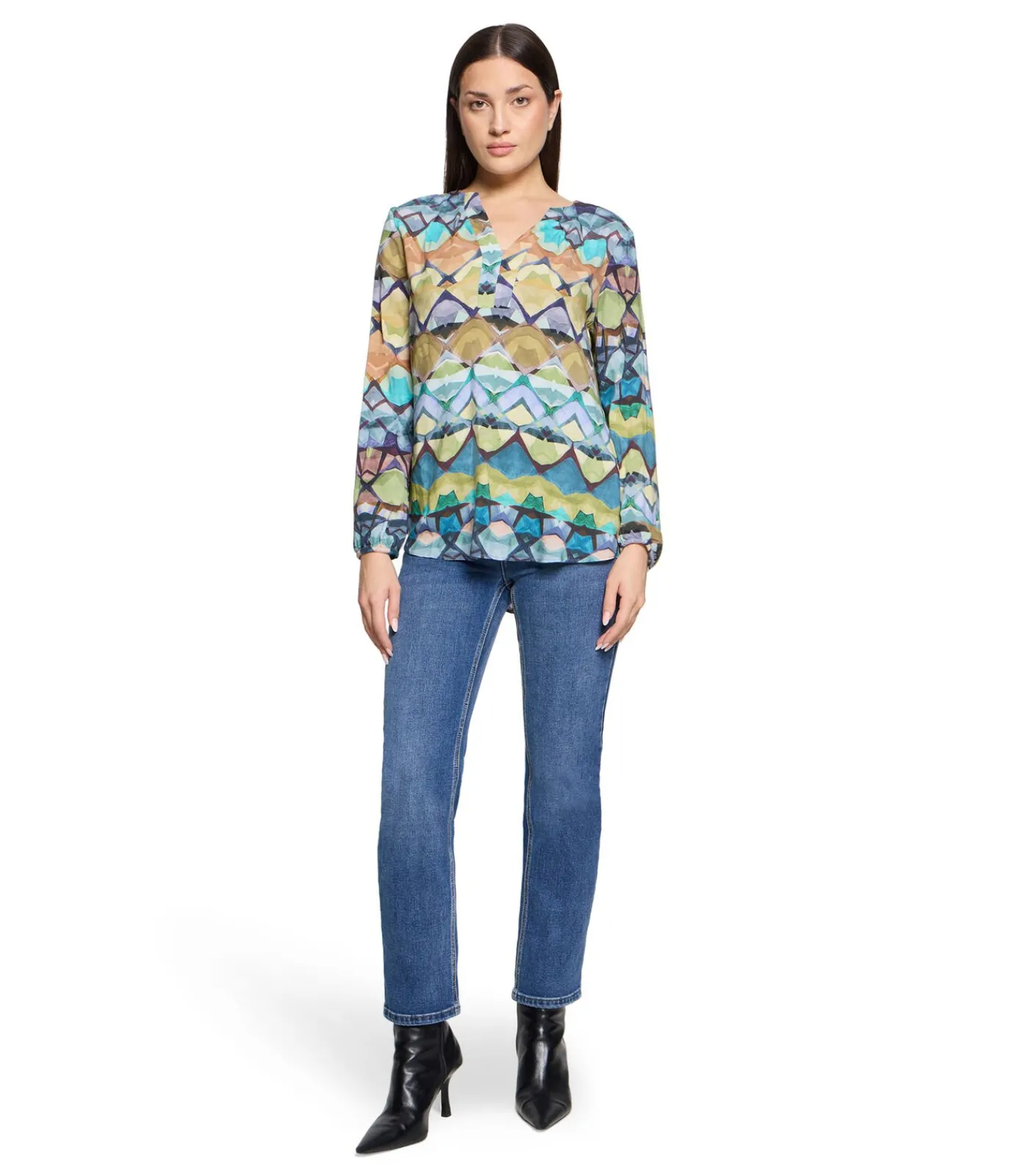 Cartoon Casual blouse multicolor Hot