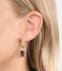 JOOP! Charm Creole voor dames, roestvrij staal, zirkonia gold Hot
