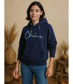 J&JOY Chica dames marineblauwe sweater blue Hot
