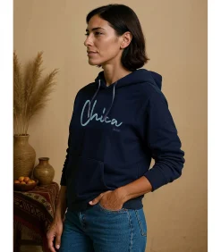 J&JOY Chica dames marineblauwe sweater blue Hot