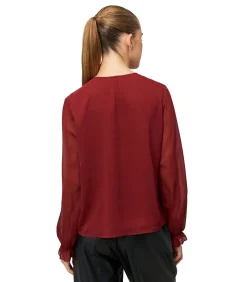 Zero Chiffonbluse darkRed Online